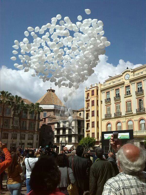Sueltas de globos en Málaga
